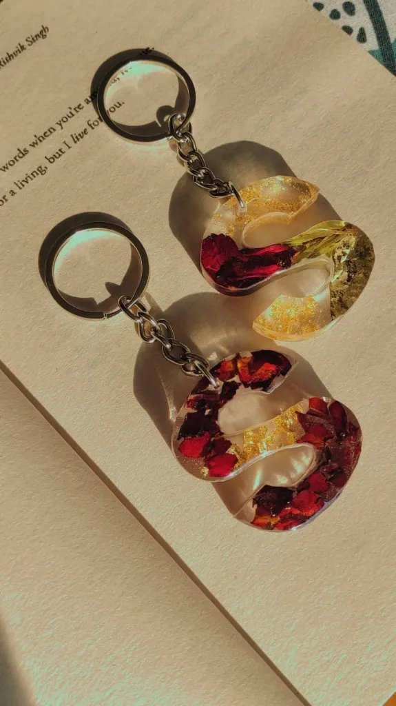 flower keychain (pack of 2)